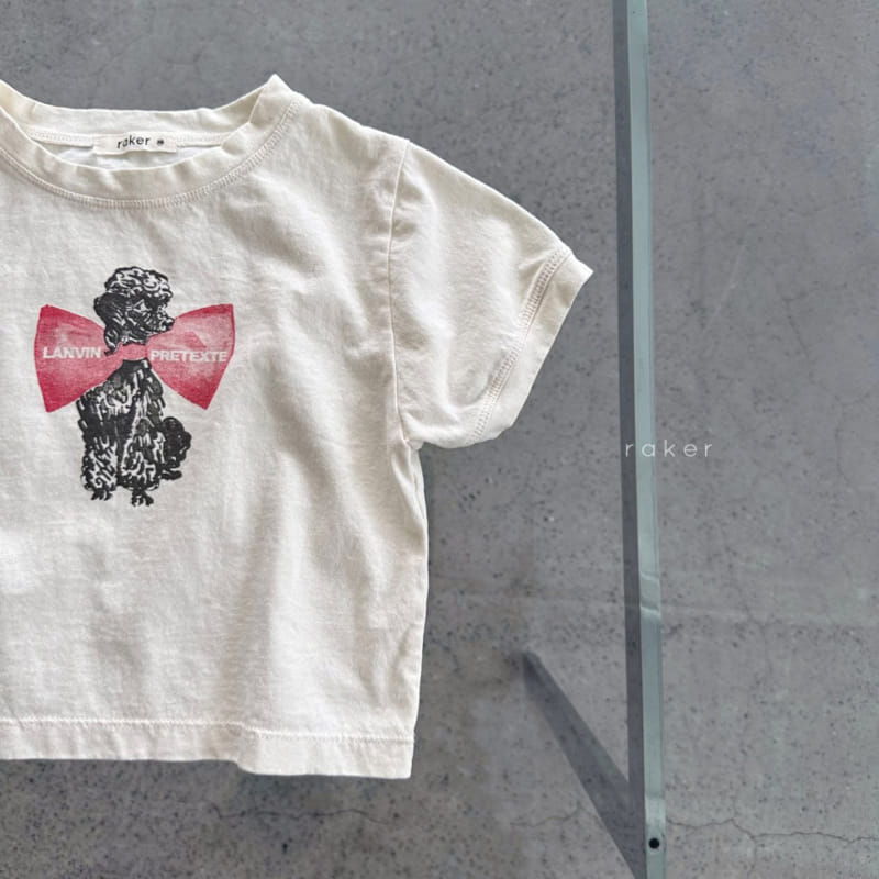 Raker - Korean Children Fashion - #Kfashion4kids - Ribbon Poodle Tee - 4