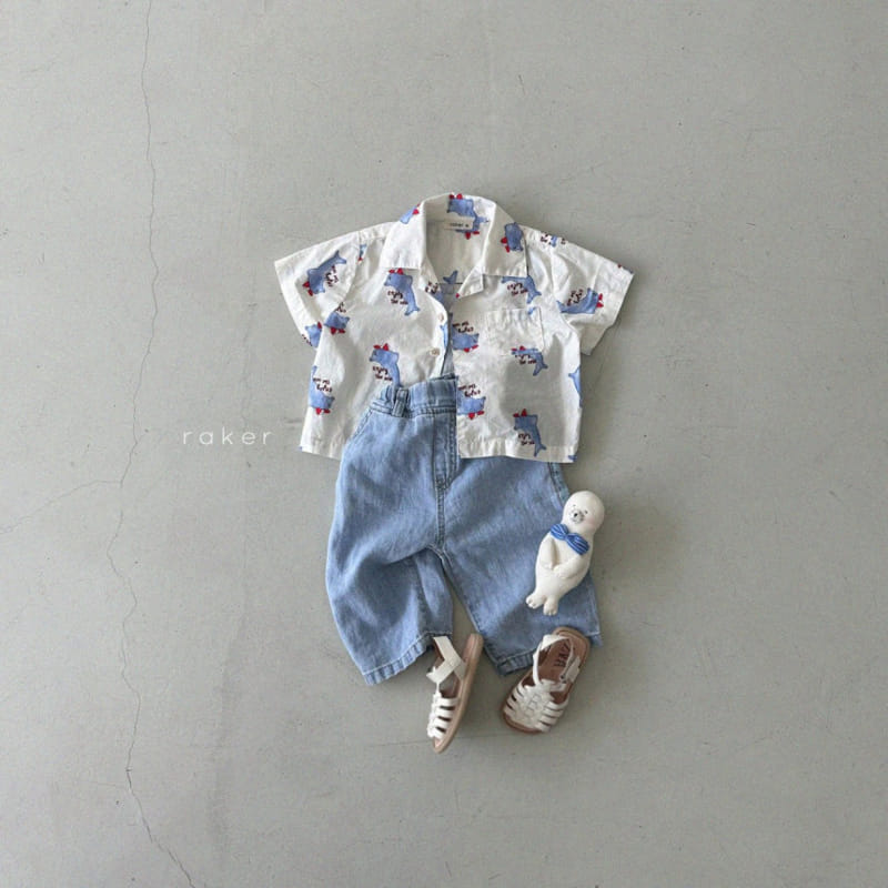 Raker - Korean Children Fashion - #minifashionista - Y Collar Shirt  - 8