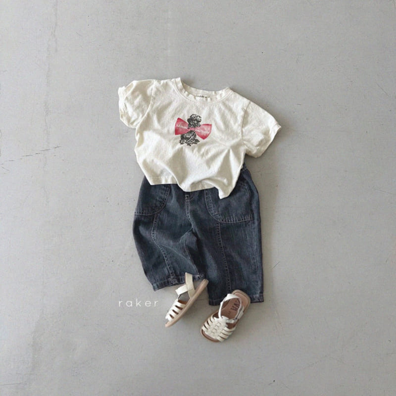 Raker - Korean Children Fashion - #prettylittlegirls - Ribbon Poodle Tee - 7