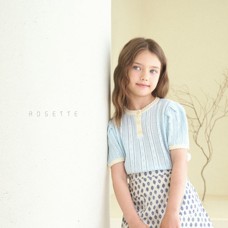 Rosette - Korean Children Fashion - #childrensboutique - Charmant Puff Knit Tee - 6