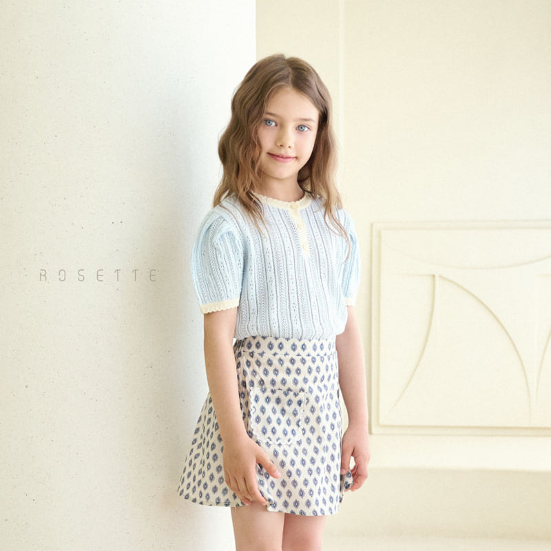 Rosette - Korean Children Fashion - #designkidswear - Charmant Puff Knit Tee - 7