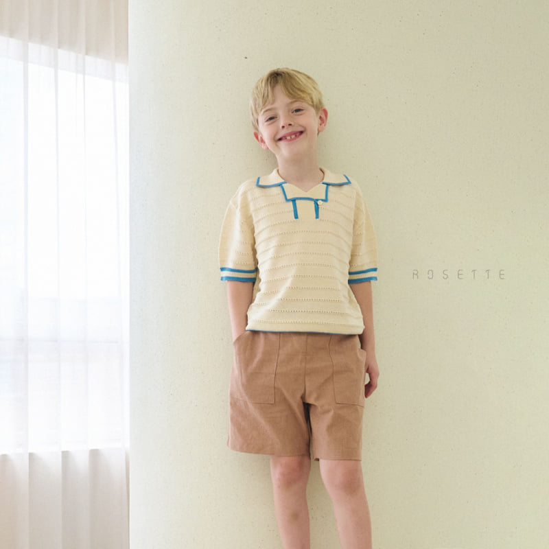 Rosette - Korean Children Fashion - #magicofchildhood - Mond Double Collar Knit Tee - 11