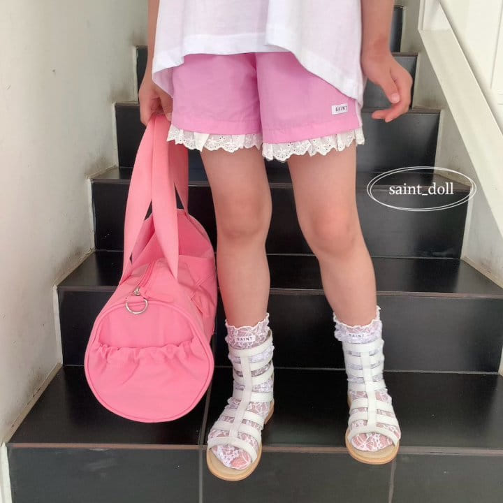 Saint Doll - Korean Children Fashion - #childrensboutique - Lace Label Pants - 7