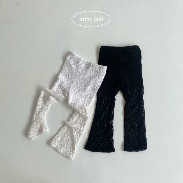 Saint Doll - Korean Children Fashion - #discoveringself - Lace Wide Pants - 2