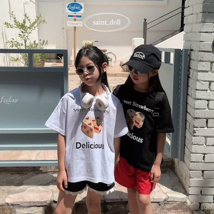 Saint Doll - Korean Children Fashion - #kidsshorts - Dessert Tee With Mom