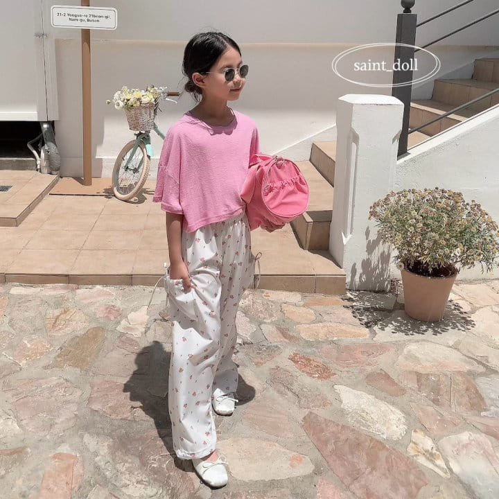 Saint Doll - Korean Children Fashion - #kidzfashiontrend - Flower Cargo Pants With Mom - 9