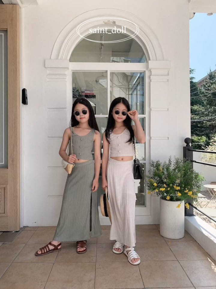 Saint Doll - Korean Children Fashion - #Kfashion4kids - Slit Long Skirt - 4