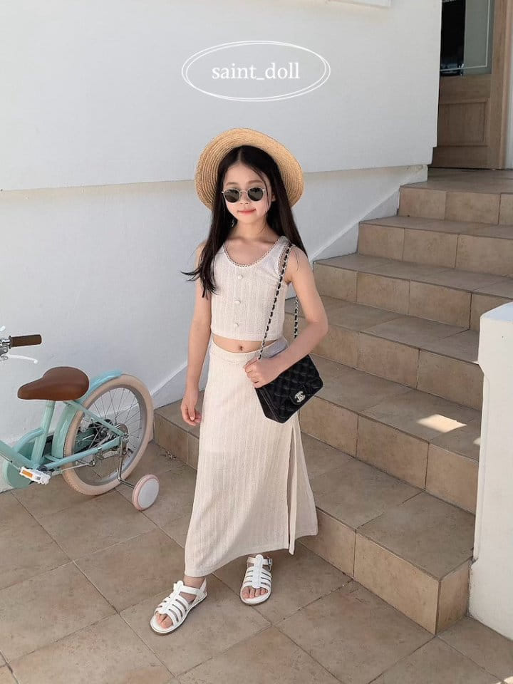 Saint Doll - Korean Children Fashion - #toddlerclothing - Slit Long Skirt - 9