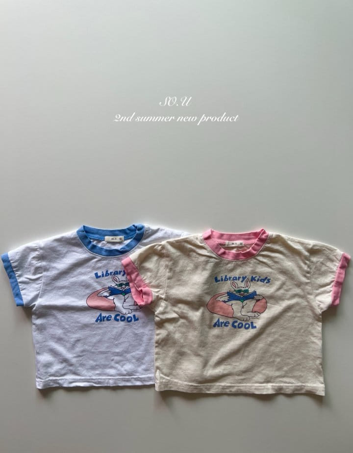 So U - Korean Baby Fashion - #babylifestyle - Rabbit Tube Paint Tee - 2