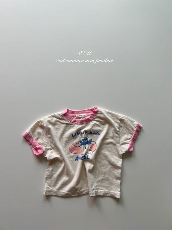 So U - Korean Baby Fashion - #babyoninstagram - Rabbit Tube Paint Tee - 3