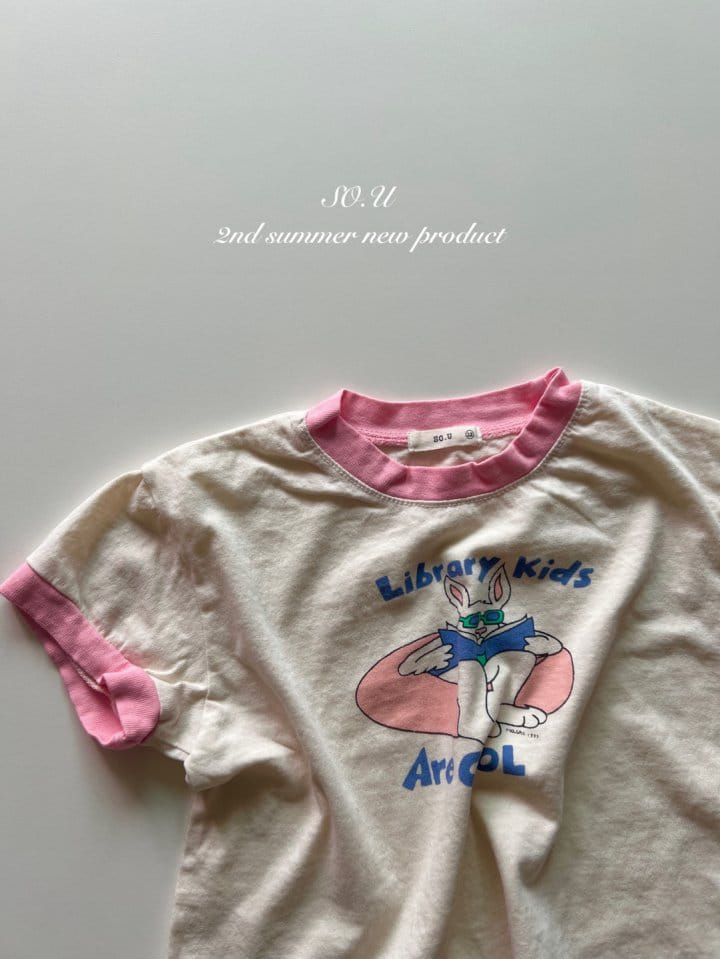 So U - Korean Baby Fashion - #babyoninstagram - Rabbit Tube Paint Tee - 4