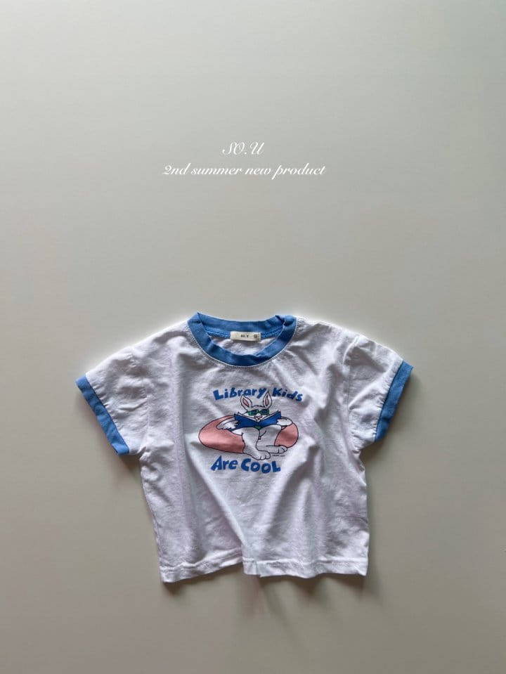 So U - Korean Baby Fashion - #babyoutfit - Rabbit Tube Paint Tee - 5