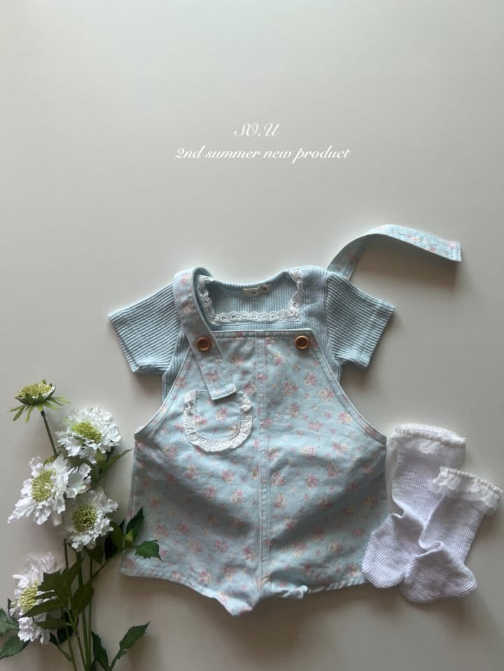 So U - Korean Baby Fashion - #onlinebabyshop - Square Lace Tee - 10