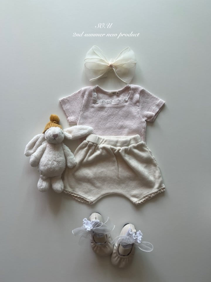 So U - Korean Baby Fashion - #smilingbaby - Square Lace Tee - 11