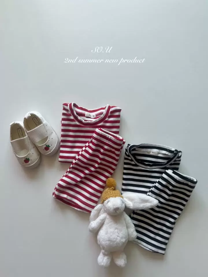 So U - Korean Baby Fashion - #smilingbaby - ST Top Bottom Set - 5