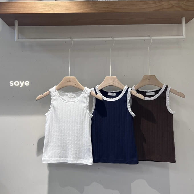 Soye - Korean Children Fashion - #kidsstore - Molly Lace Sleeveless Tee