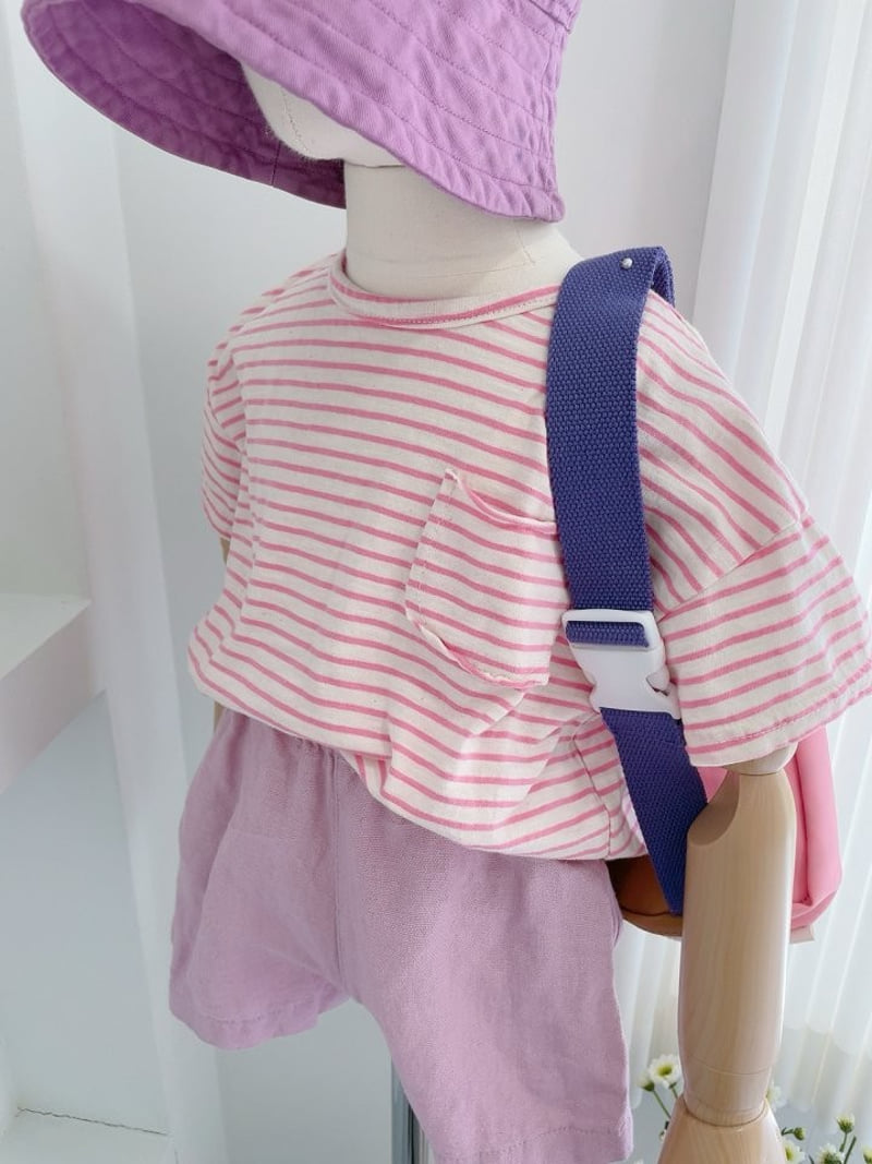 Studio M - Korean Children Fashion - #Kfashion4kids - Maple Stripe Tee - 6