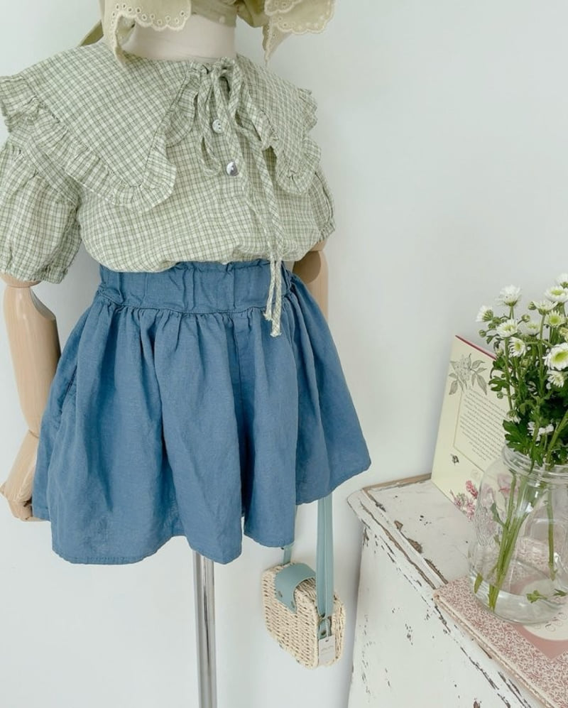 Studio M - Korean Children Fashion - #Kfashion4kids - Mull Linen Skirt Shorts - 3