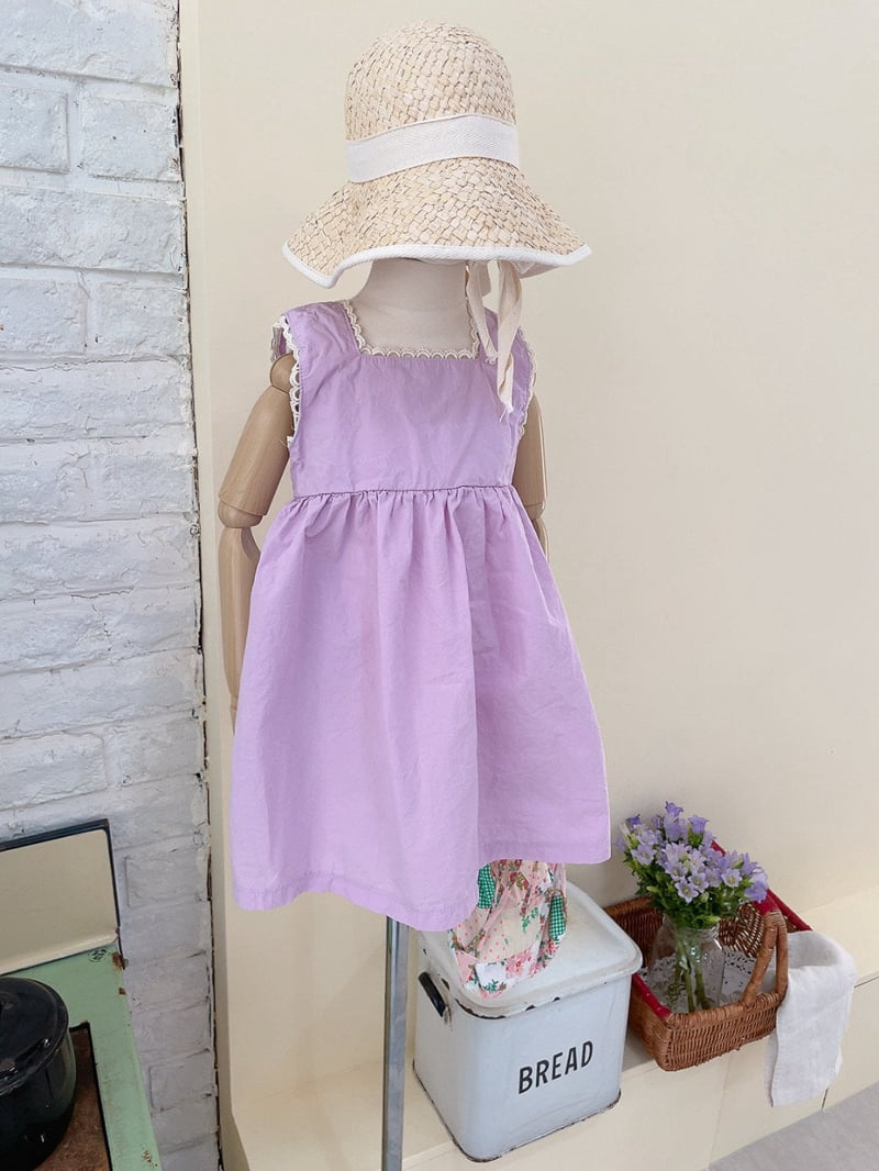 Studio M - Korean Children Fashion - #childofig - Olive Sleeveless One-piece - 12