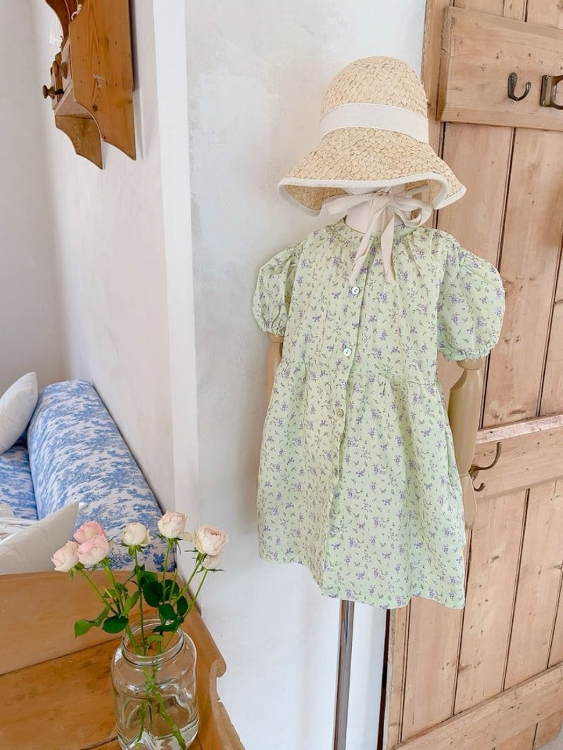 Studio M - Korean Children Fashion - #childofig - Rose Flower One-piece - 3