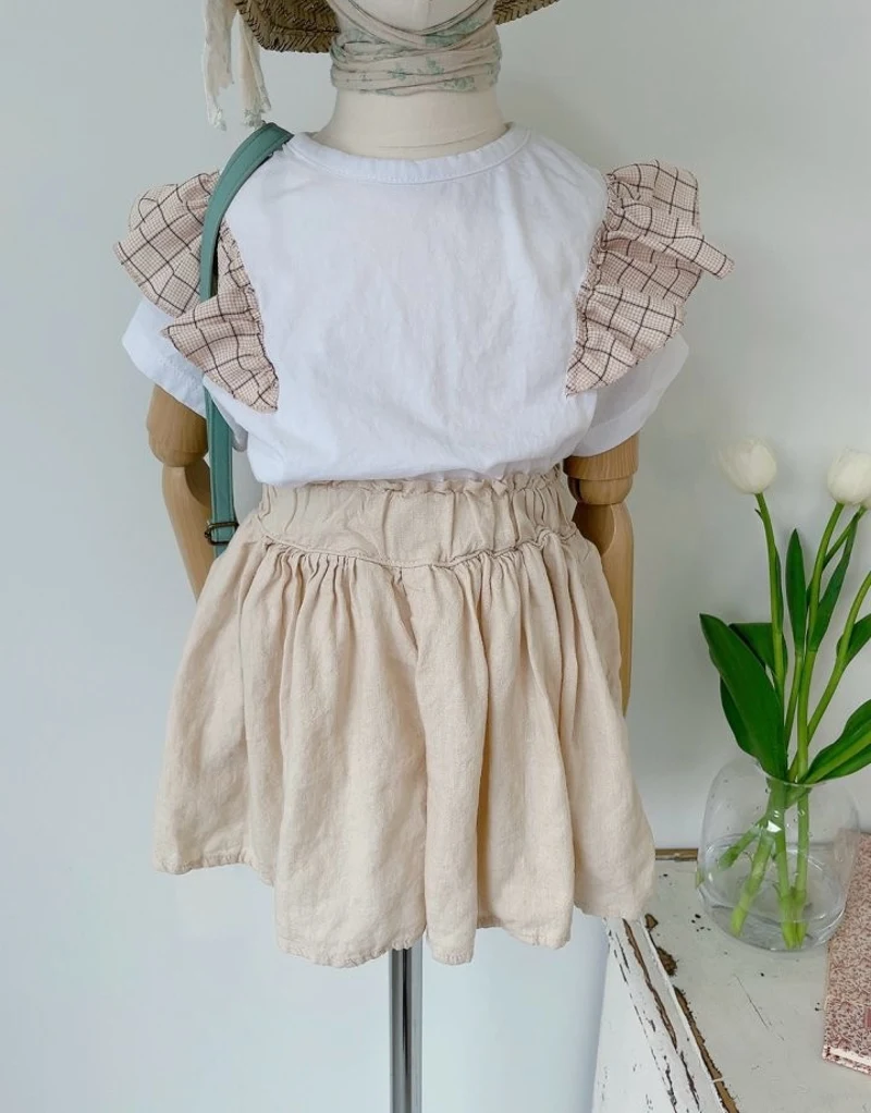 Studio M - Korean Children Fashion - #childofig - Mull Linen Skirt Shorts - 8