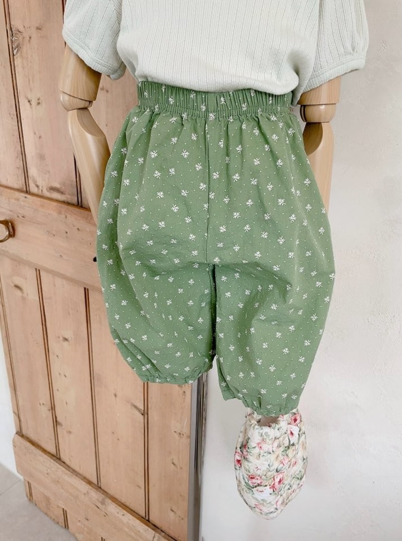 Studio M - Korean Children Fashion - #childofig - BB Flower Ankle Pants - 5