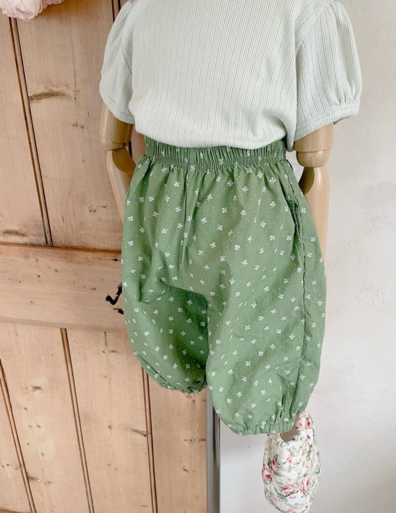 Studio M - Korean Children Fashion - #childofig - BB Flower Ankle Pants - 6