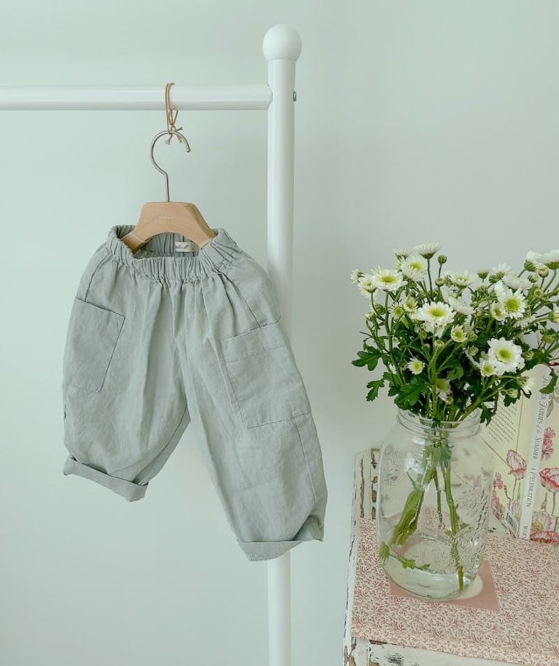 Studio M - Korean Children Fashion - #childrensboutique - Linen Pocket Pants - 9