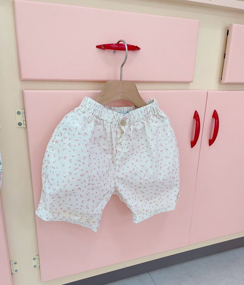 Studio M - Korean Children Fashion - #kidsshorts - Sunny Flower Pants - 12