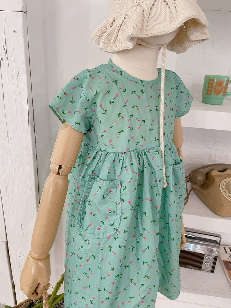 Studio M - Korean Children Fashion - #minifashionista - Marie Flower One-piece - 8