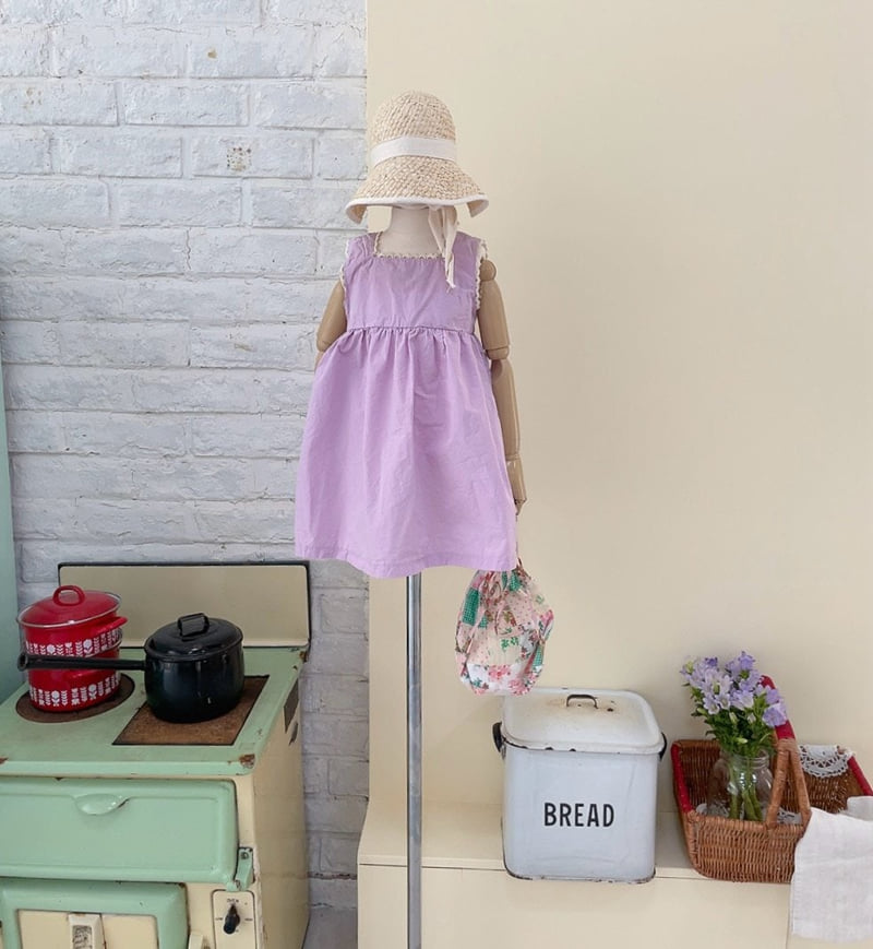 Studio M - Korean Children Fashion - #minifashionista - Olive Sleeveless One-piece - 7