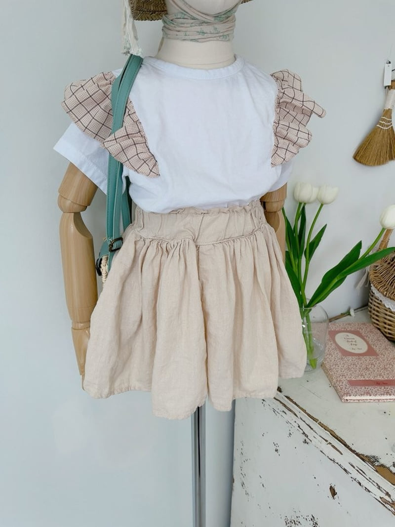 Studio M - Korean Children Fashion - #minifashionista - Mull Linen Skirt Shorts - 6