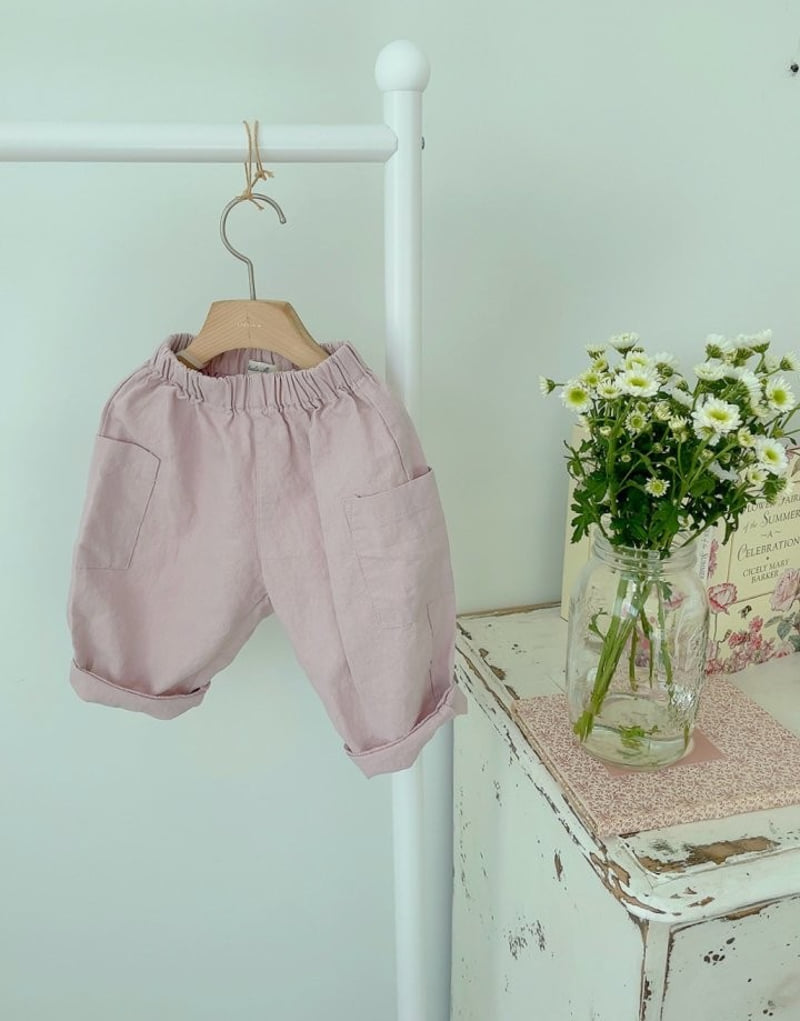 Studio M - Korean Children Fashion - #prettylittlegirls - Linen Pocket Pants - 6