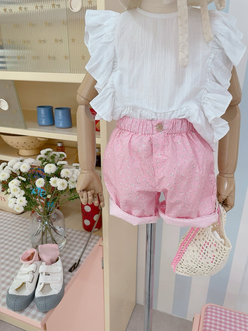 Studio M - Korean Children Fashion - #stylishchildhood - Sunny Flower Pants - 6