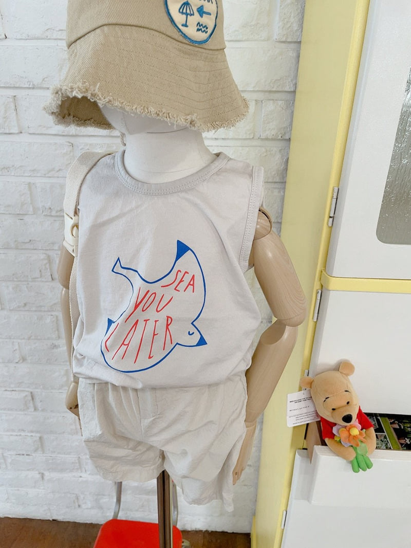 Studio M - Korean Children Fashion - #toddlerclothing - See You Sleeveless Tee - 9