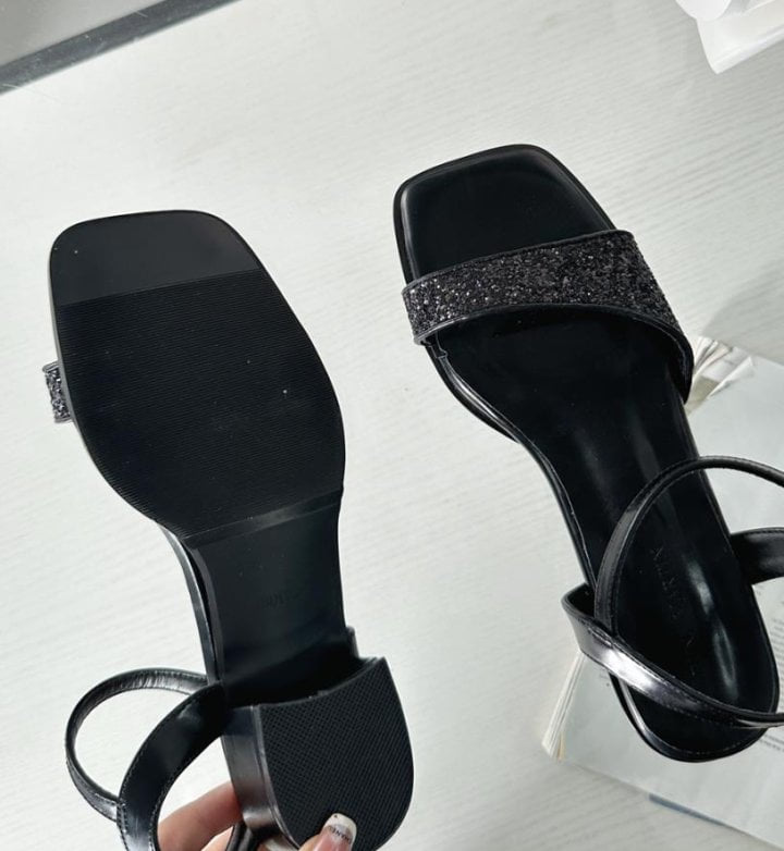 Vade - Korean Women Fashion - #womensfashion - Cubic Beads Slipper Sandal