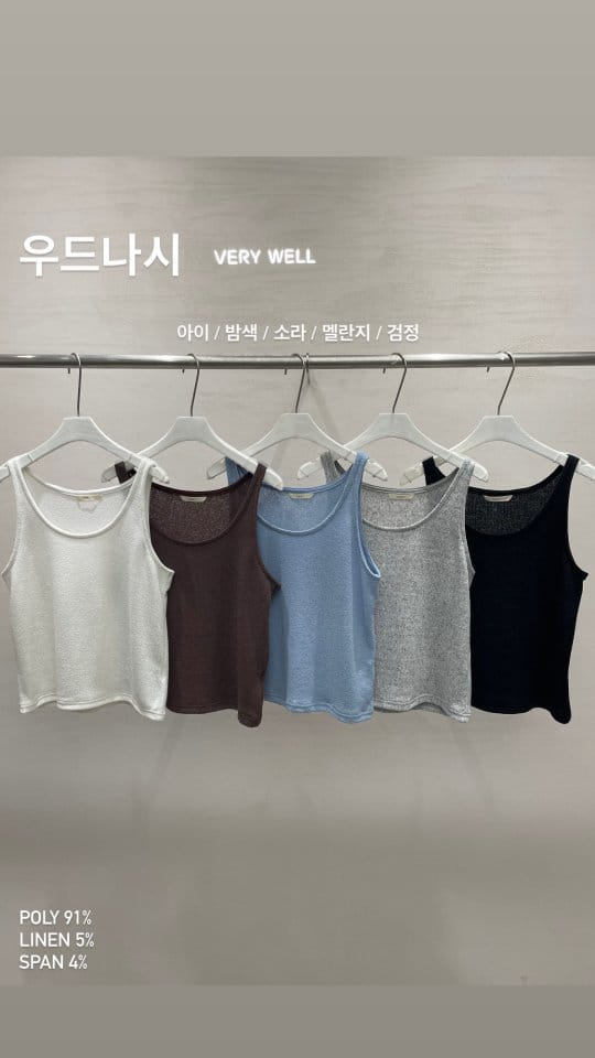 Very - Korean Women Fashion - #romanticstyle - Wood Sleeveless Tee - 7