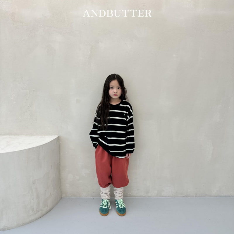 Andbutter - Korean Children Fashion - #Kfashion4kids - Multi Stripe Tee - 8