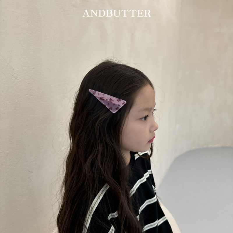 Andbutter - Korean Children Fashion - #kidzfashiontrend - Flower Board Hairpin - 4