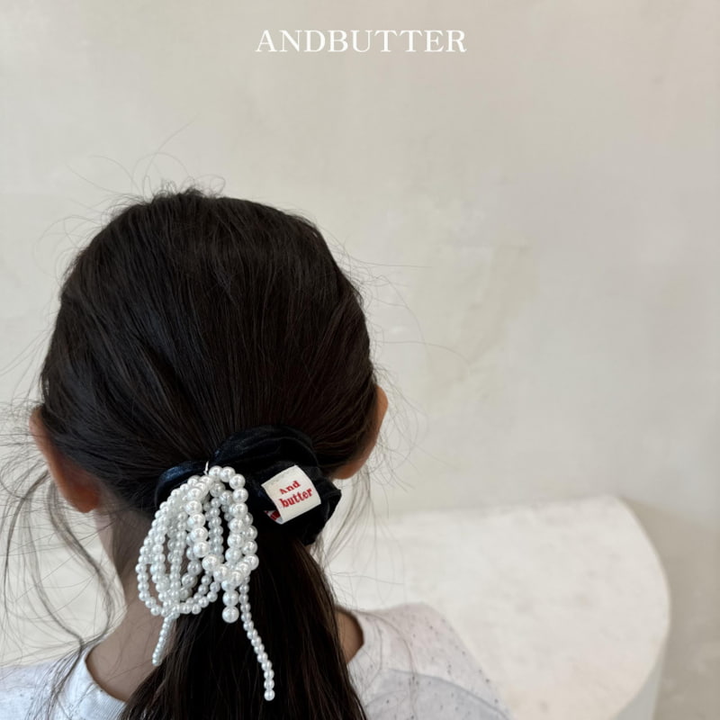 Andbutter - Korean Children Fashion - #stylishchildhood - Metal Pearl Scrunch - 4