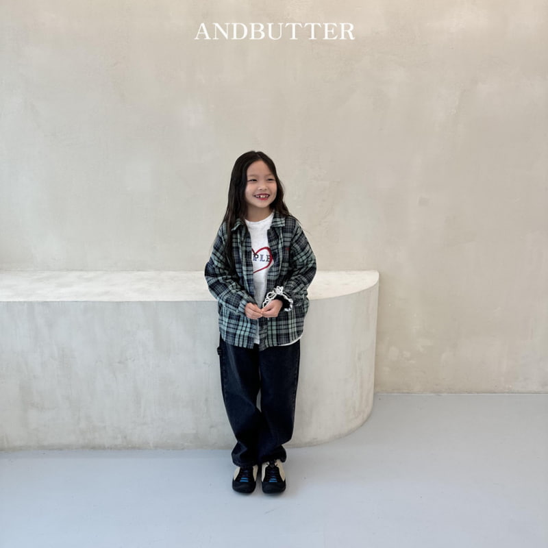 Andbutter - Korean Children Fashion - #childofig - Stone Black Denim Pants - 11