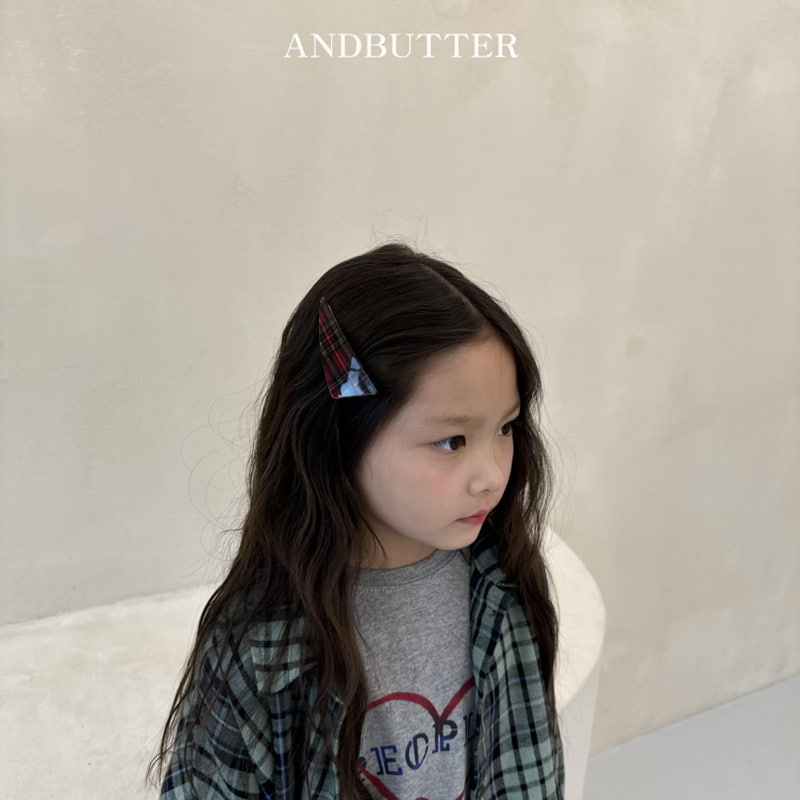 Andbutter - Korean Children Fashion - #childofig - Check Board Hairpin - 10