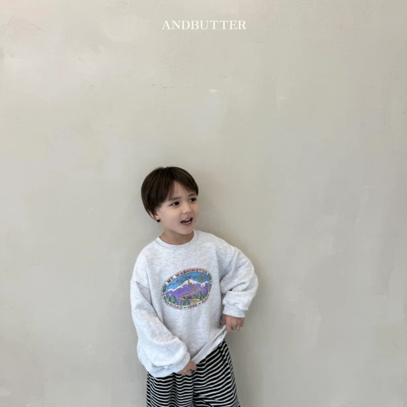 Andbutter - Korean Children Fashion - #childofig - Mountain Sweatshirts - 7