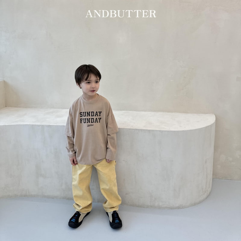 Andbutter - Korean Children Fashion - #childofig - Sunday Pigment Tee - 5