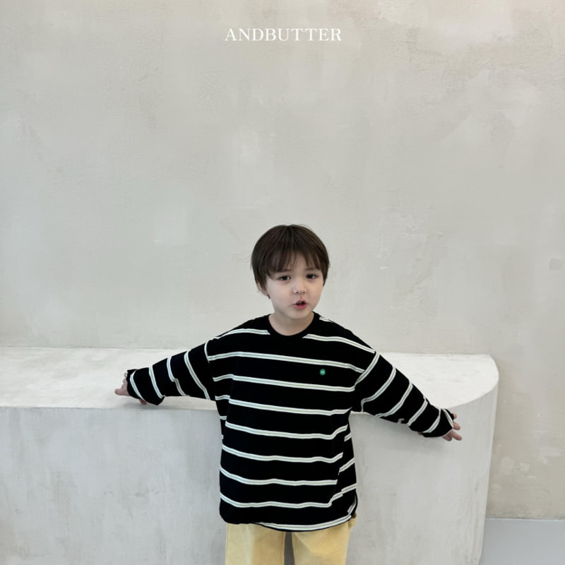 Andbutter - Korean Children Fashion - #childrensboutique - Multi Stripe Tee