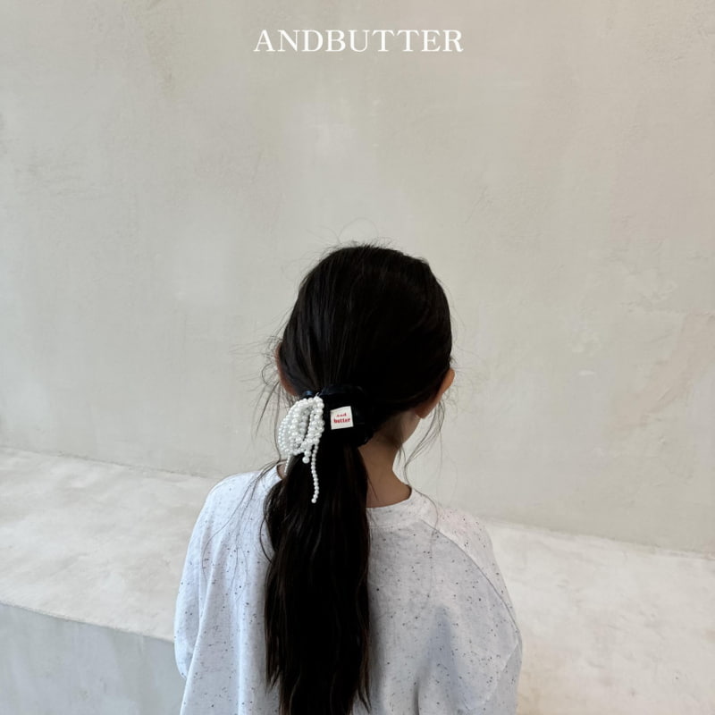 Andbutter - Korean Children Fashion - #childrensboutique - Metal Pearl Scrunch - 5