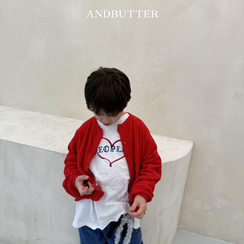 Andbutter - Korean Children Fashion - #childofig - Heart People Tee - 4