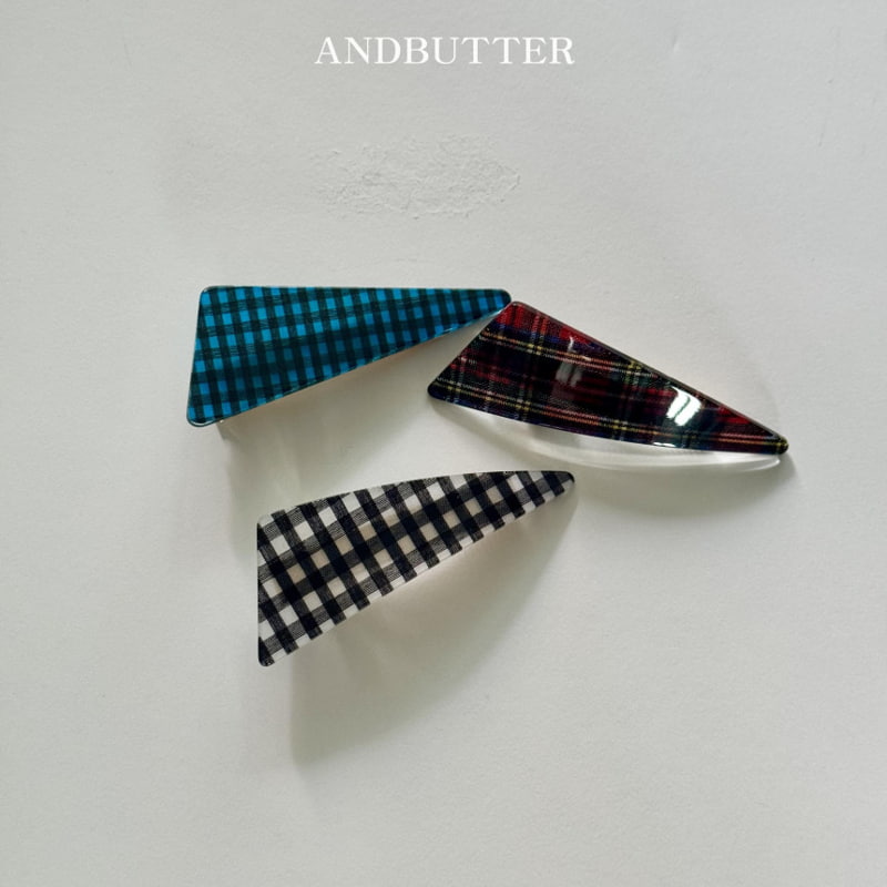 Andbutter - Korean Children Fashion - #designkidswear - Check Board Hairpin - 12