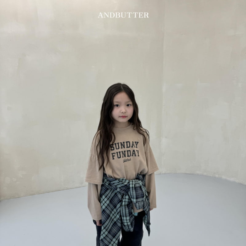 Andbutter - Korean Children Fashion - #designkidswear - Sunday Pigment Tee - 8