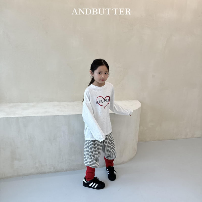 Andbutter - Korean Children Fashion - #discoveringself - Heart People Tee - 6